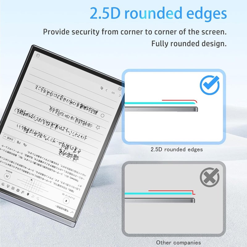 NOUKAJU Screen Protector For iFLYTEK AINOTE Air 2, HD Tempered Glass,9h Hardness,Scratch,Anti-Fingerprin,Tempered Glass Film Guard for iFLYTEK AINOTE Air 2[2Pack] - Image 5